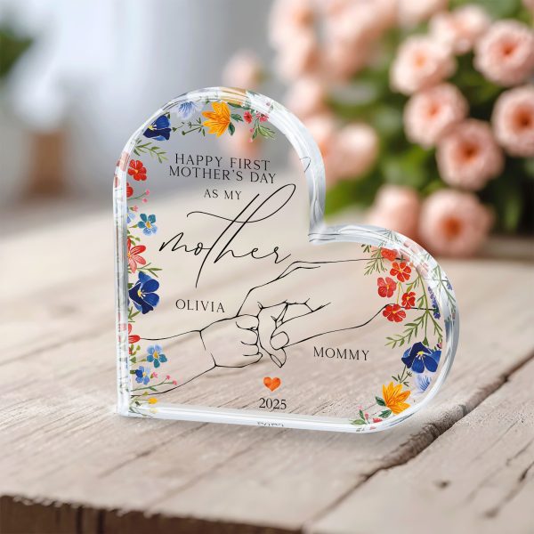 First Mother's Day Gift, Personalized Mother's Day Acrylic Plaque