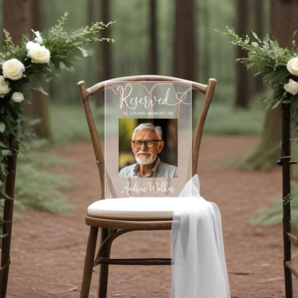 Reserved Memorial Sign, In Loving Memory Wedding Sign