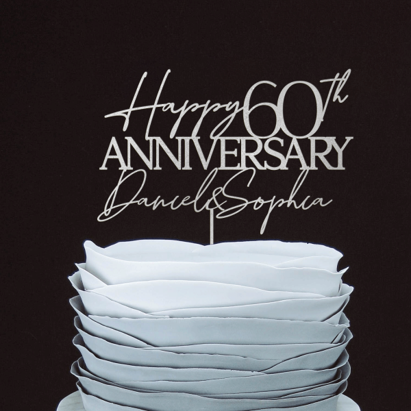 50th Wedding Anniversary Cake Topper, Wedding Anniversary Gift