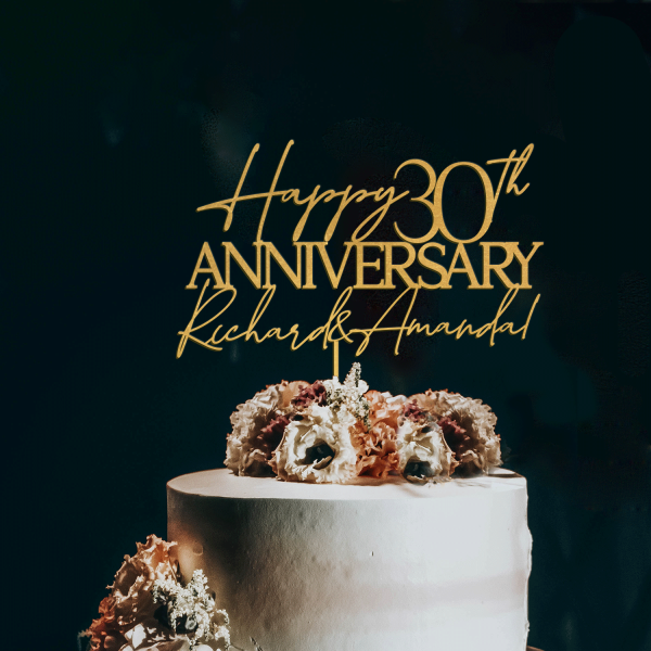 Wedding Anniversary Cake Topper, Wedding Anniversary Gift