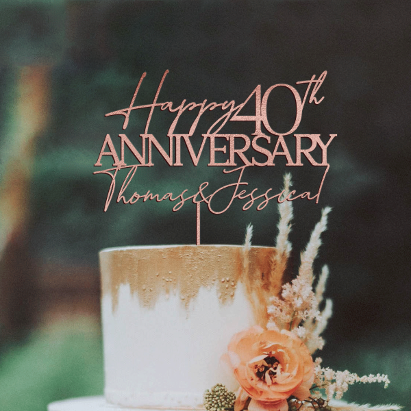 Wedding Anniversary Cake Topper, Wedding Anniversary Gift