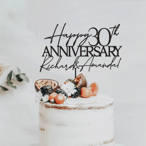 Wedding Anniversary Cake Topper, Wedding Anniversary Gift