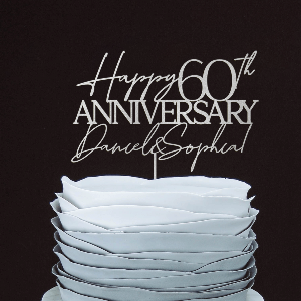 Wedding Anniversary Cake Topper, Wedding Anniversary Gift