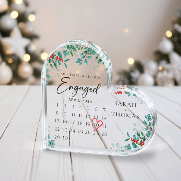 First Christmas Engaged Gift, Personalized Christmas Gift