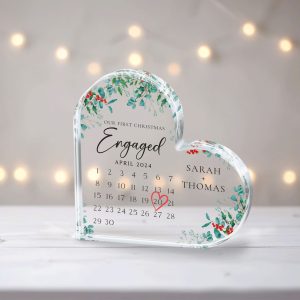 First Christmas Engaged Gift, Personalized Christmas Gift