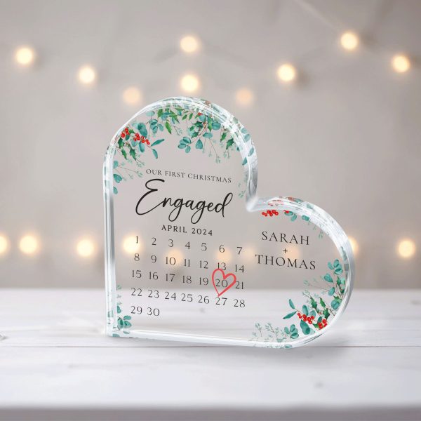 First Christmas Engaged Gift, Personalized Christmas Gift