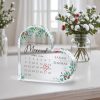First Christmas Married Acrylic Plaque, Personalized Calendar Gift