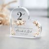 2nd Wedding Anniversary Plaque, Cotton Anniversary Gift