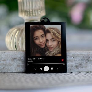 Song Keychain Gift, Personalized Album Keyring, Music Keyring