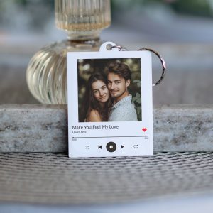 Song Keychain Gift, Personalized Album Keyring, Music Keyring