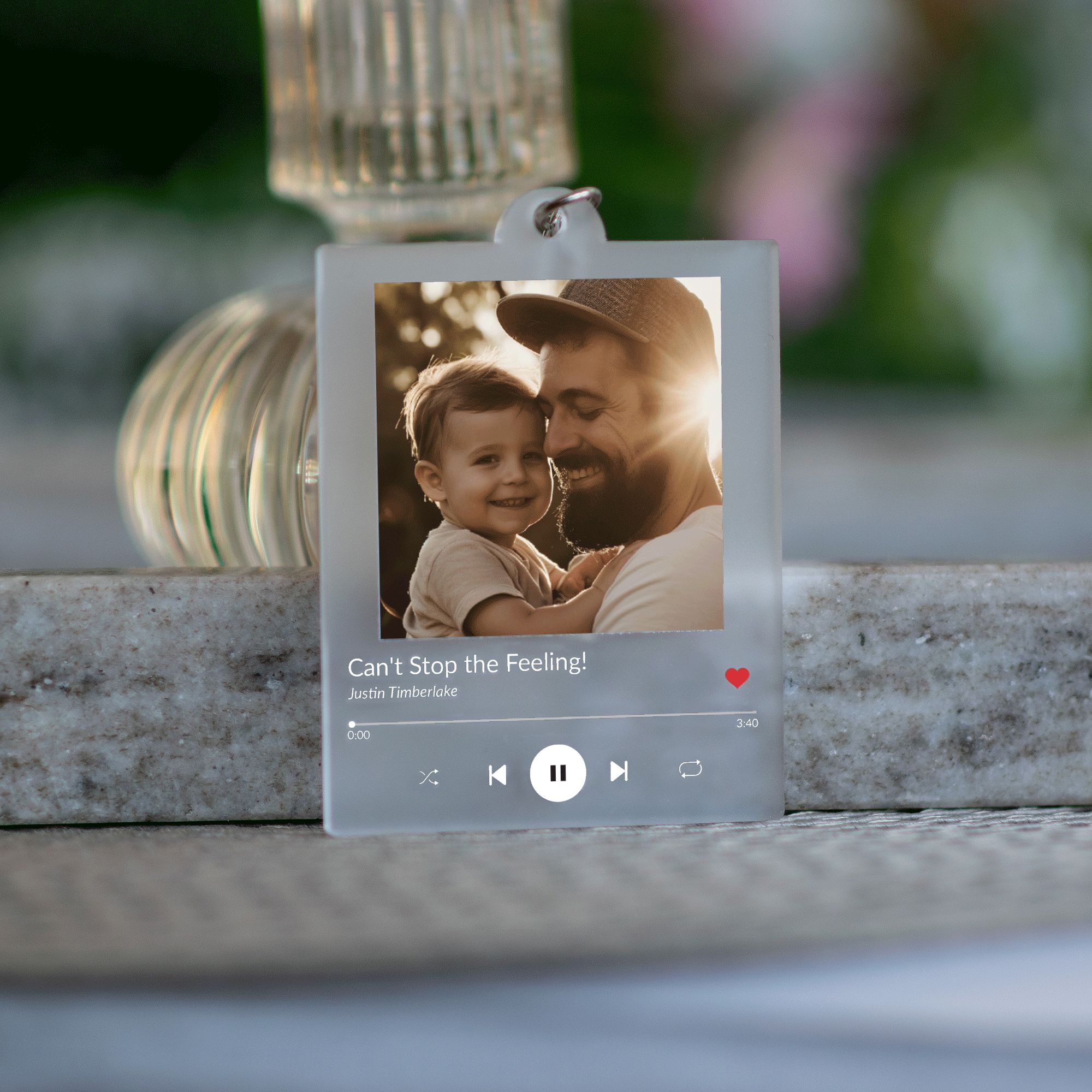 MNX41Y - Music Keychain (4) Song Keychain Gift, Personalized Album Keyring, Music Keyring