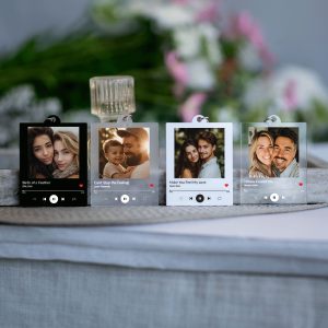 Song Keychain Gift, Personalized Album Keyring, Music Keyring