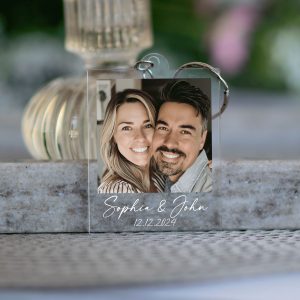 Personalized Photo Keychain, Custom Photo Keyring