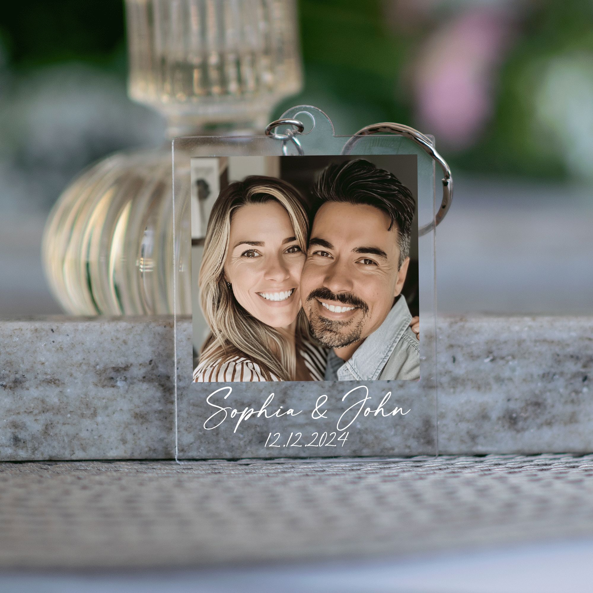 MNX42Y - Keychain (11) Personalized Photo Keychain, Custom Photo Keyring