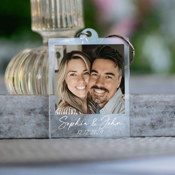Personalized Photo Keychain, Custom Photo Keyring