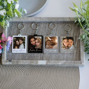 Personalized Photo Keychain, Custom Photo Keyring