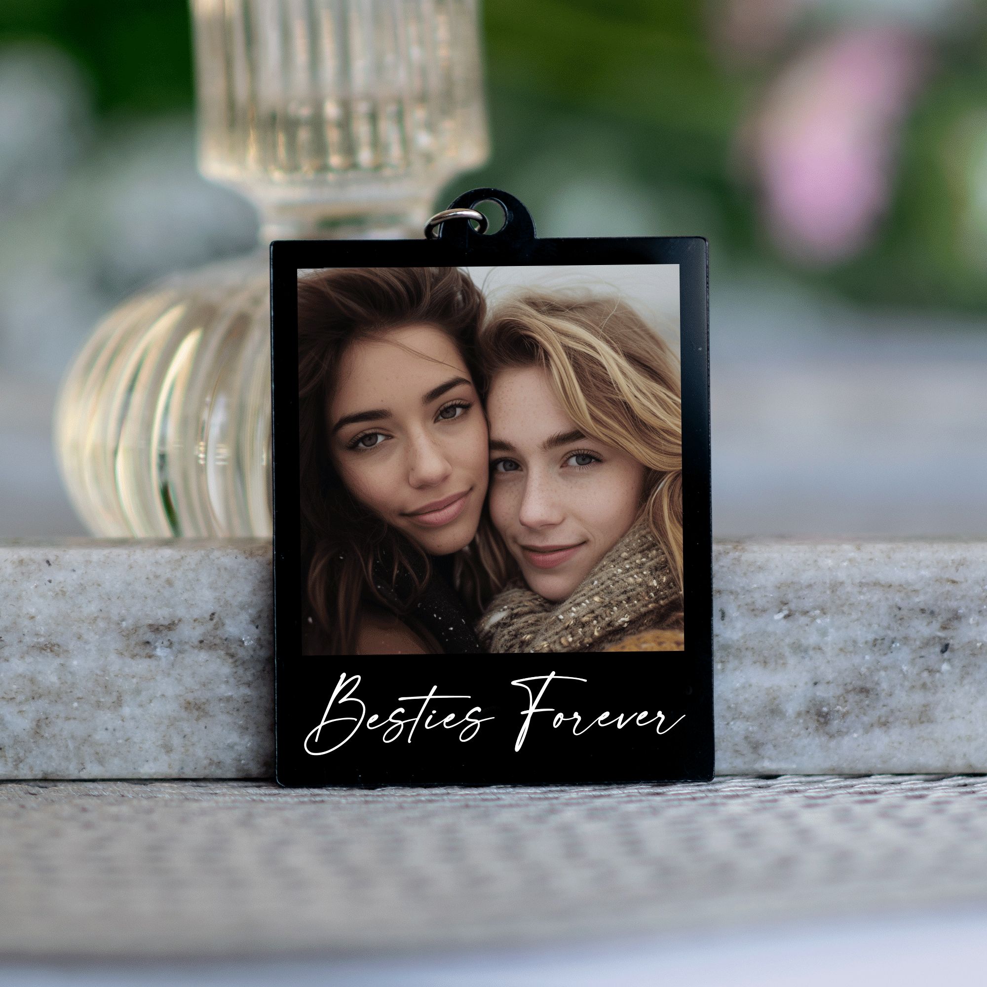 MNX42Y - Keychain (8) Personalized Photo Keychain, Custom Photo Keyring