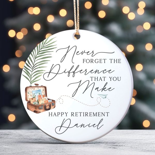 Personalized Retirement Gift, Retirement Ornament
