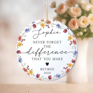 Personalized Retirement Gift, Retirement Ornament