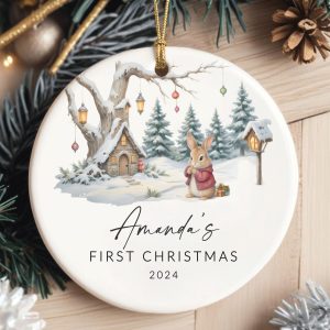 Baby First Christmas Ornament, Baby Boy Baby Girl Christmas Gift