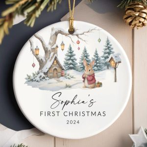 Baby First Christmas Ornament, Baby Boy Baby Girl Christmas Gift