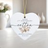 2nd Wedding Anniversary Gift, Second Wedding Anniversary Ornament, Personalized Cotton Anniversary Gift