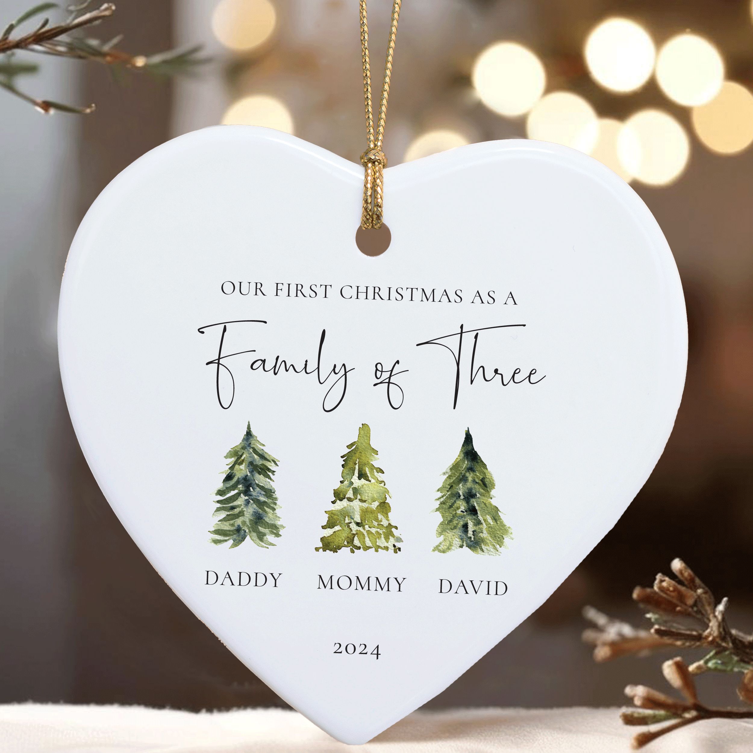 MNX63F---Family-of-Three-Forest-Trees_0002_Group-3 Family of Three Christmas Ornament, First Christmas Family Gift
