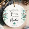 Pet Memorial Christmas Ornament, Forever in Our Hearts Gift