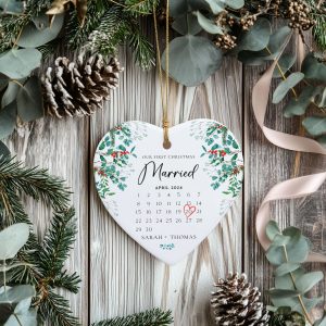 First Christmas Married Gift, Married Christmas Ornament