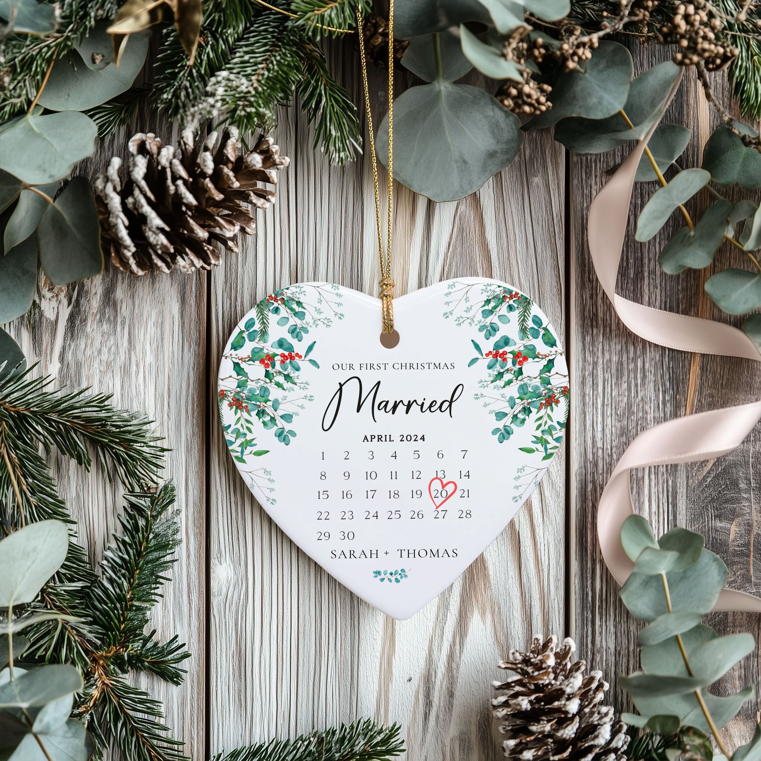 MNX66F---Ornament---Our-First-Christmas-Married_0000_Group-1 First Christmas Married Gift, Married Christmas Ornament