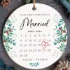 First Christmas Married Gift, Married Christmas Ornament