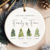 Family of Four Christmas Gift, Family Christmas Ornament