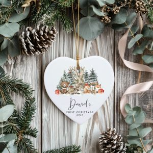 Baby First Christmas Gift, Personalized Baby Christmas Ornament