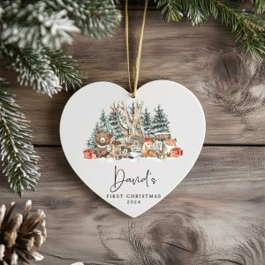 Baby First Christmas Gift, Personalized Baby Christmas Ornament