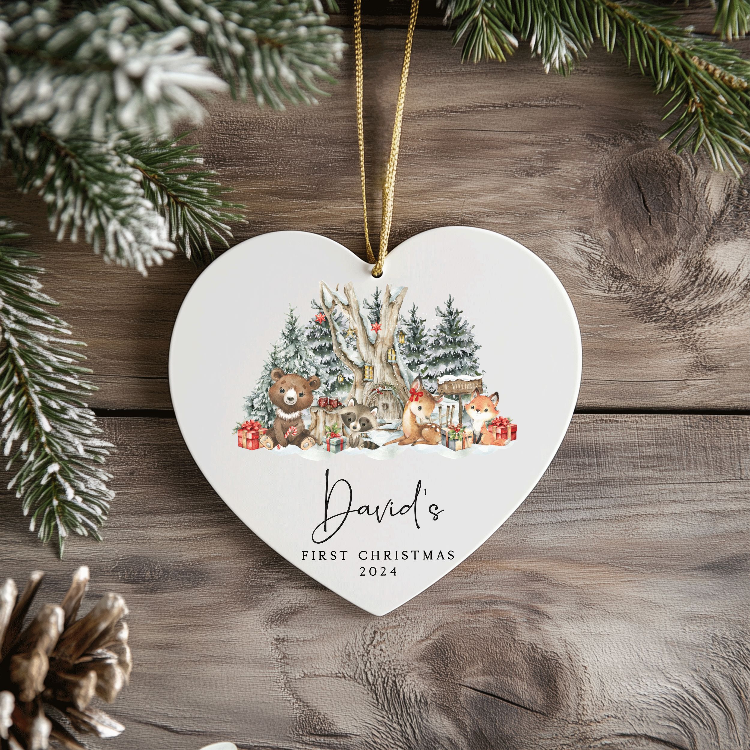 MNX71F---Name-and-Year-First-Christmas_0001_Group-2 Baby First Christmas Gift, Personalized Baby Christmas Ornament