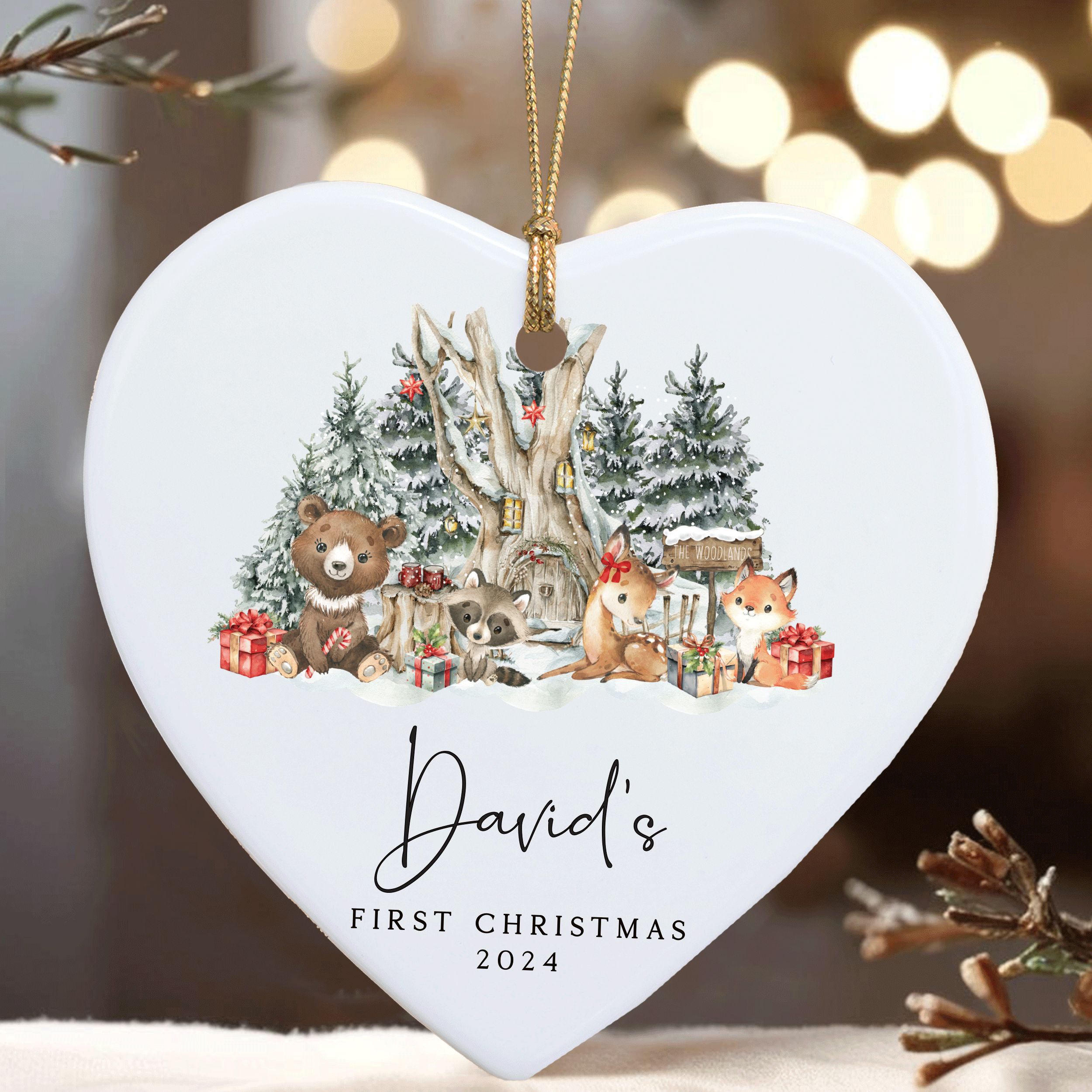 MNX71F---Name-and-Year-First-Christmas_0002_Group-3 Baby First Christmas Gift, Personalized Baby Christmas Ornament