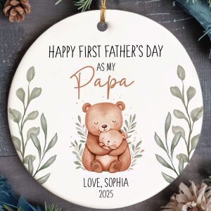 First Father's Day Ornament, Father's Day Ceramic Gift