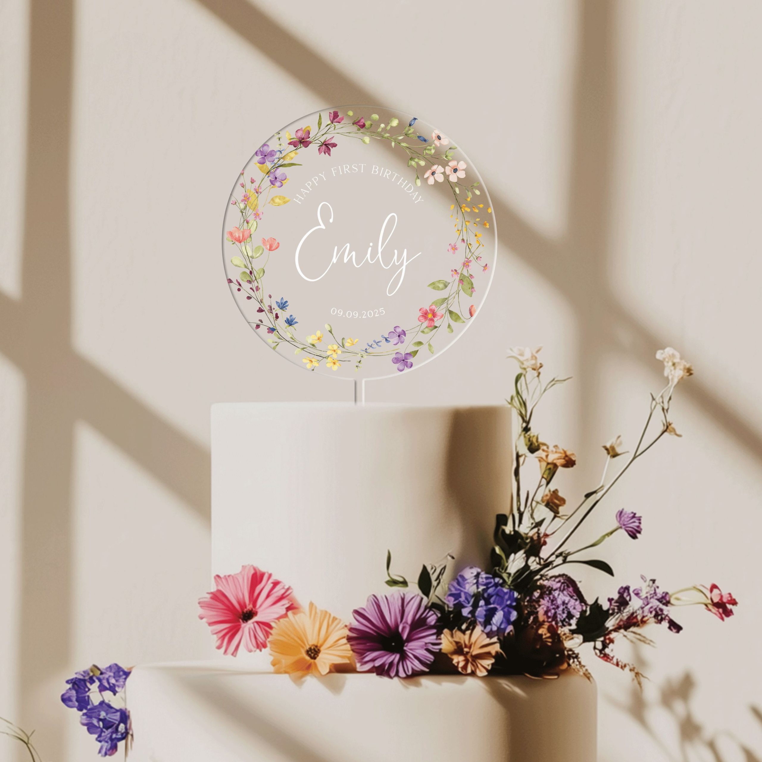 Mock-Up-Final-5-TR_0005_Group-4 Girl 1st Birthday Cake Topper, Birthday Wildflower Cake Topper