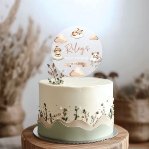 Boho Baby Shower Cake Topper, Acrylic Cake Topper