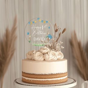 Peter Rabbit 1st Birthday Cake Topper, First Birthday Cake Topper