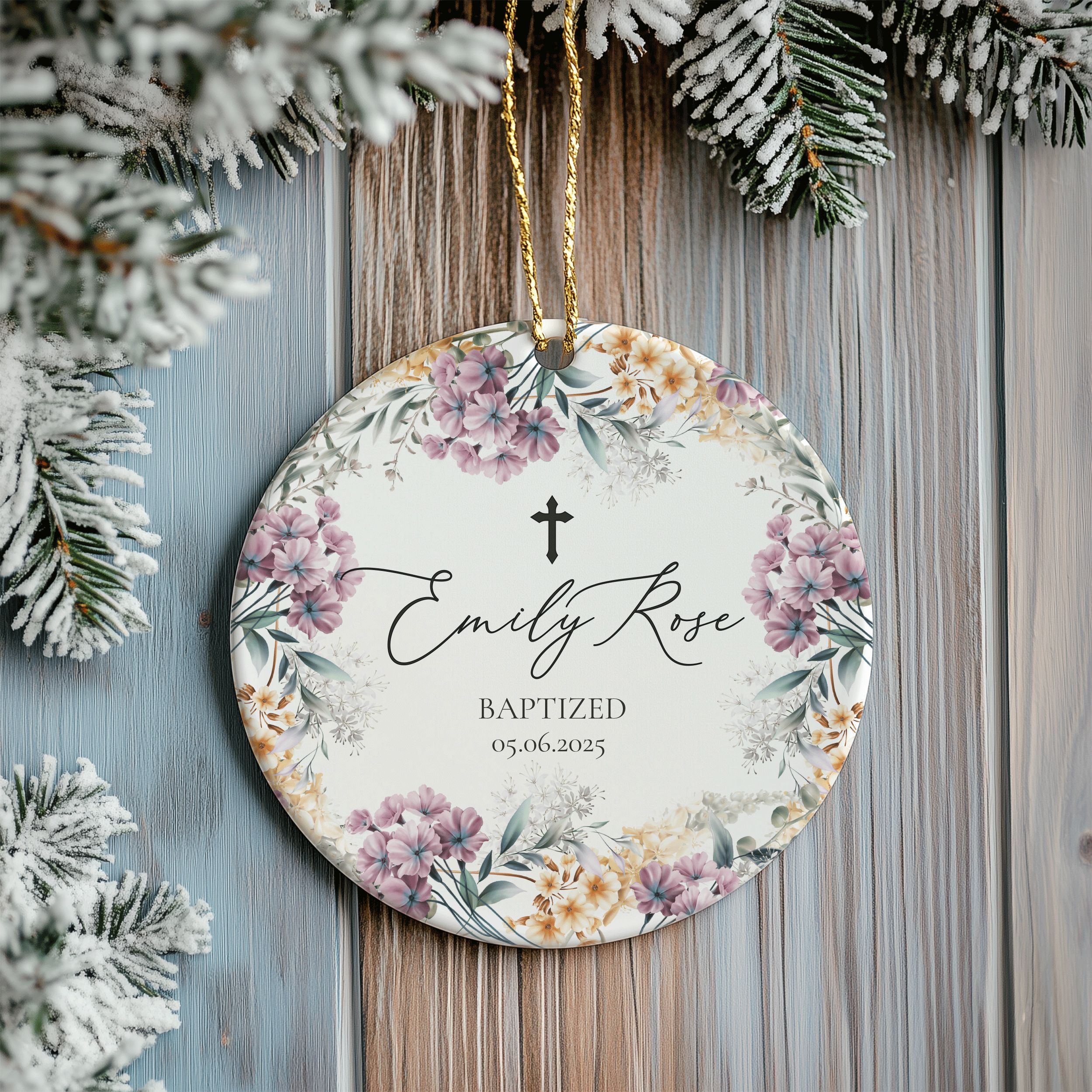 Name-Baprized-Design-1_0004_Group-5 Personalized Baptism Ornament, Elegant Floral Gift for Baby Girl