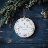 Custom Christening Ornament, Custom Name Baptism Ornament