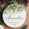 Personalized Baby Christmas Ornament, Baby 1st Christmas Gift