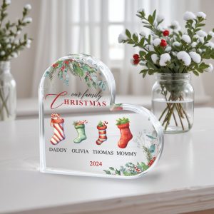Personalized Family Christmas Gift, Family Christmas Plaque