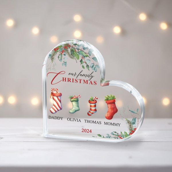 Personalized Family Christmas Gift, Family Christmas Plaque