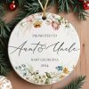 Baby Announcement Ornament, Promoted to Aunt and Uncle