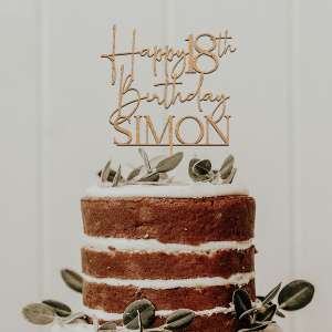 18th Birthday Cake Topper