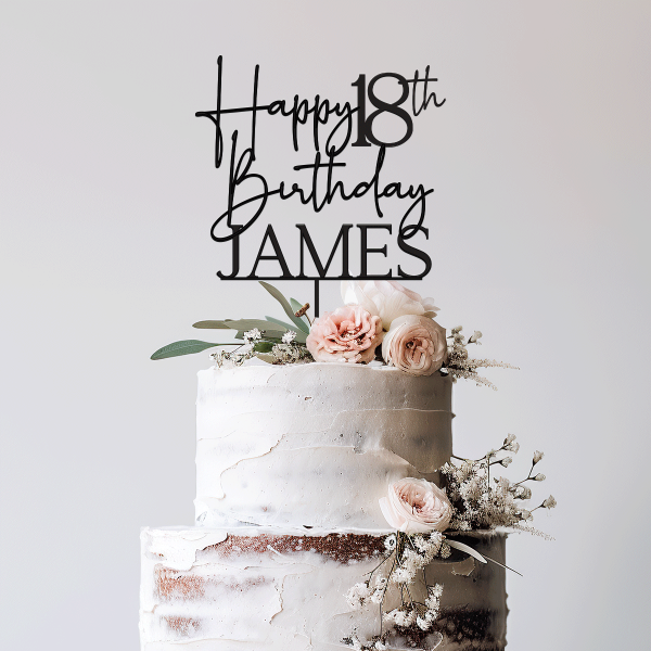 18th Birthday Cake Topper