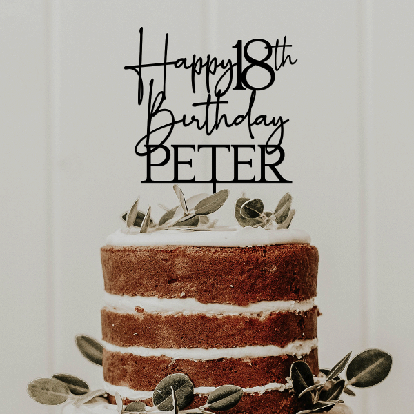 18th Birthday Cake Topper