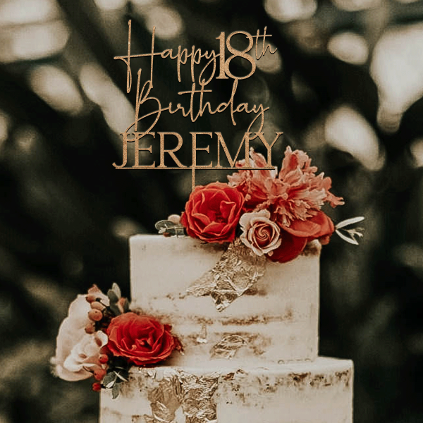 18th Birthday Cake Topper